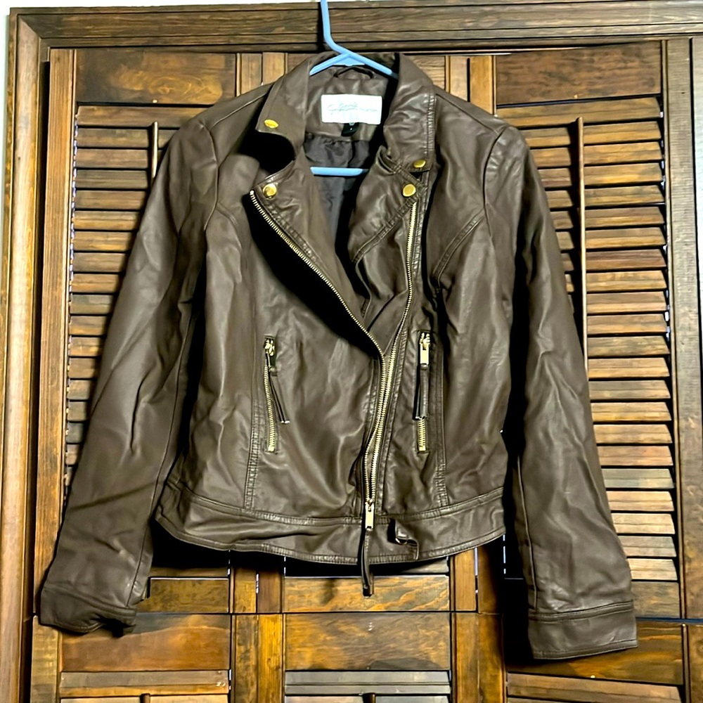 Faux leather jacket